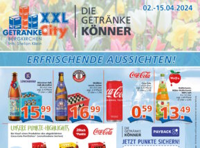 Werbeprospekt von Getränke City XXL Bergkirchen